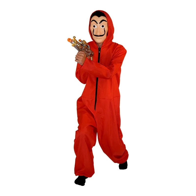 

Halloween bearded banknote house costume Dali Daliwanno cos costume red cartoon costume in one, two and three seasons