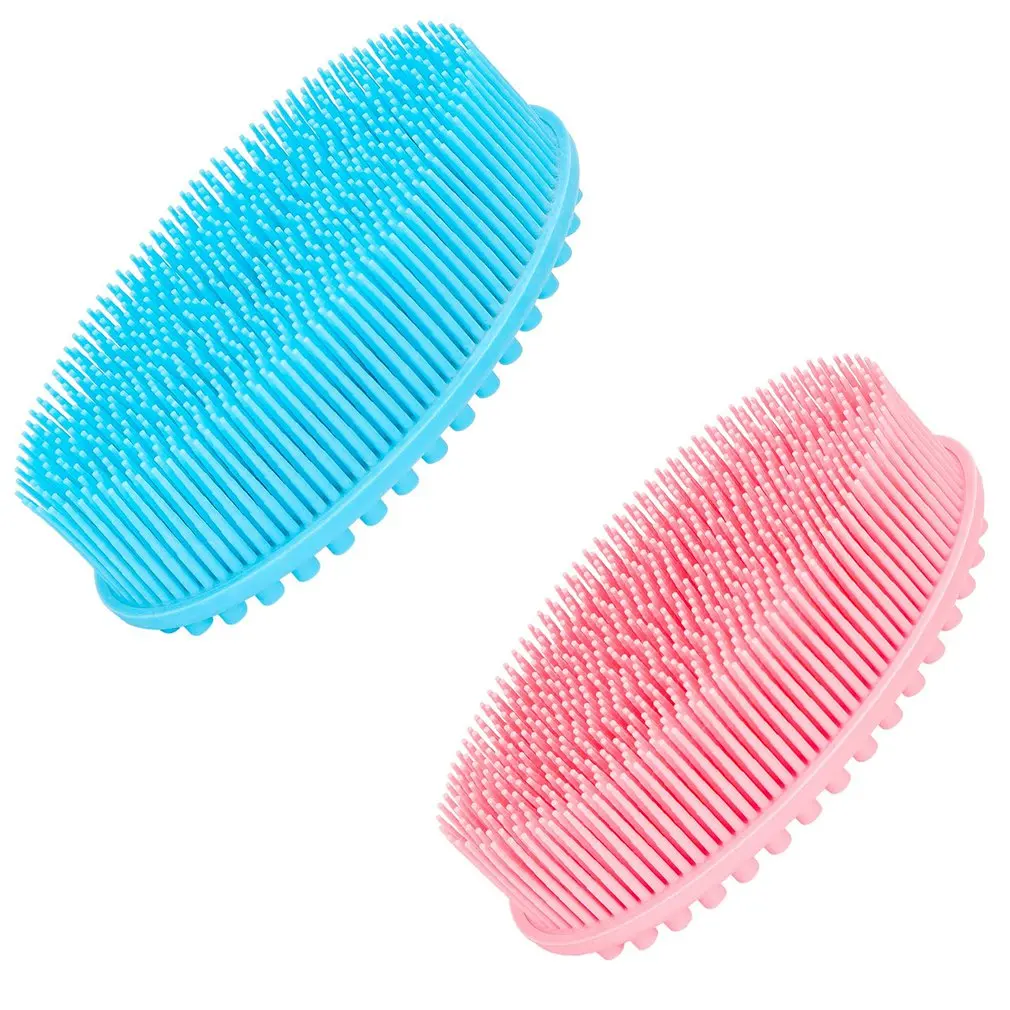 

Silicone Brush For Dew Shower Baby Silicone Bath Brush Non-slip Rubbing Tools Massage Brush Soft Shower Tools