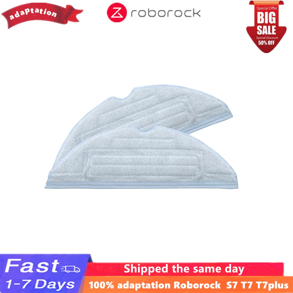 

Suitable for Xiaomi Roborock S7 T7 T7plus robot vacuum cleaner accessories-VibraRise mop cloth S7 blue gray mop accessorie