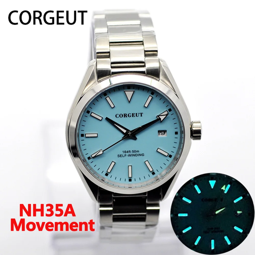 

Corgeut New Luxury Oyster NH35A Mens Watch Automatic Mechanical Sapphire Glass Waterproof 50M Reloj Watches AAA+ Reloj de hombre