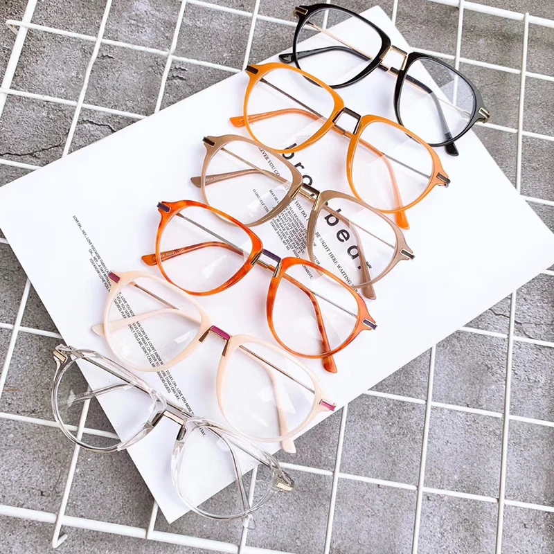 SHAUNA анти-синий светильник модные очки пилота оправа для женщин оптические мужчин