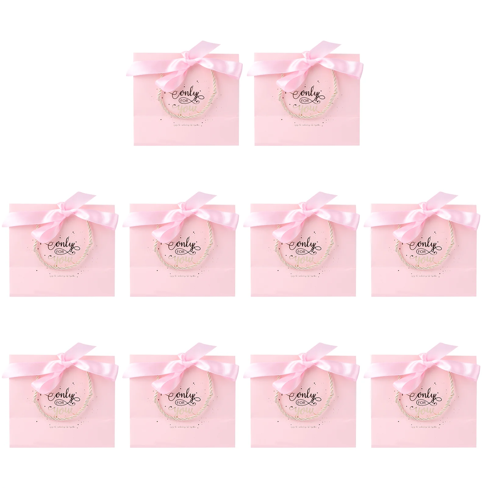 

10pcs Christmas Eve Apple Gift Boxes Portable Christmas Gift Tote Boxes