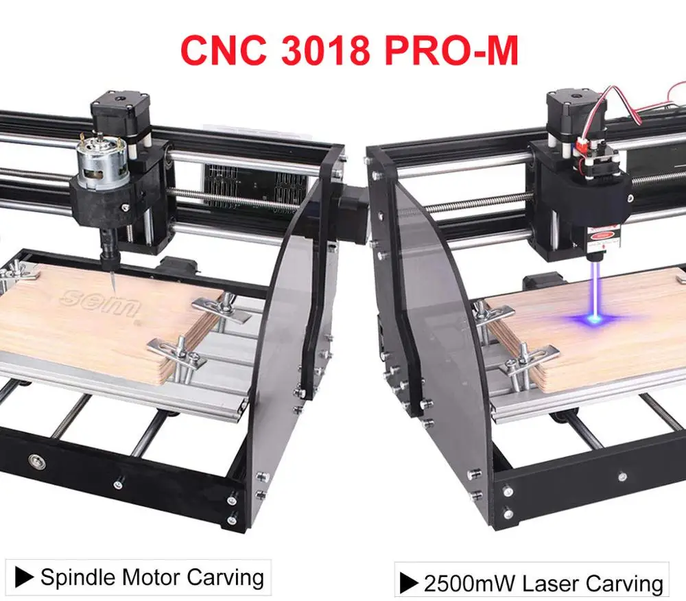 Upgrade CNC 3018 Pro Max лазерный гравер фрезерный станок по дереву GRBL DIY 3 оси PBC