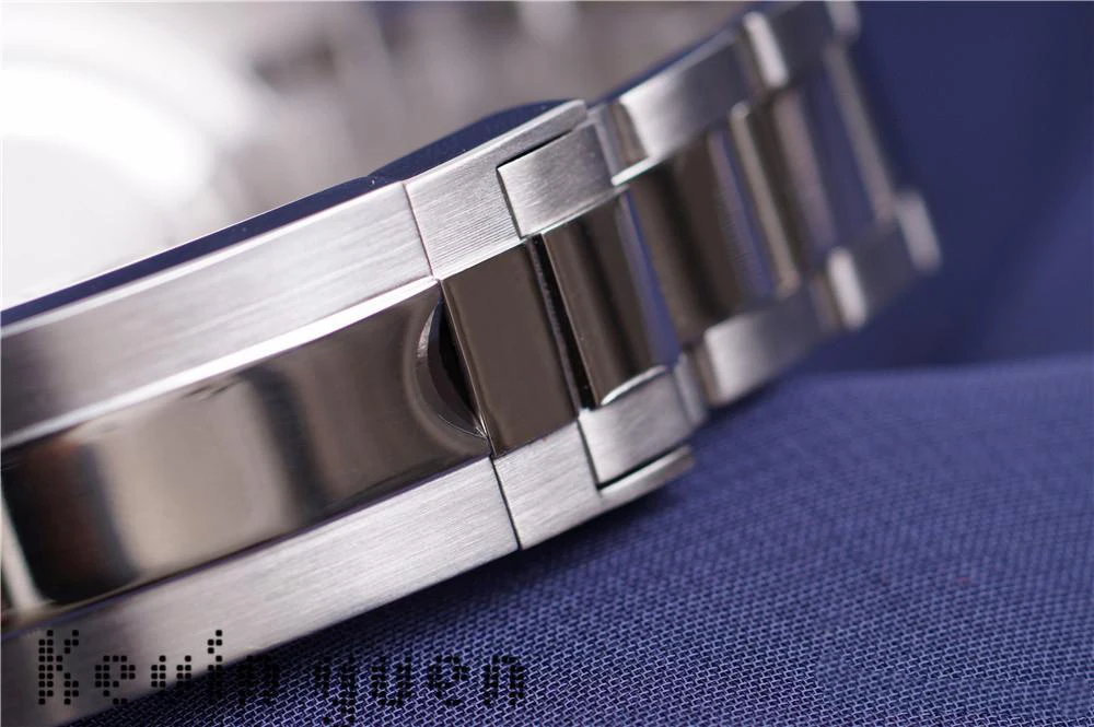 

Luxury New Men Automatic Mechanical Watch Silver Gold Black Blue Stainless Steel Ceramic Bezel Pink Dial Sapphire Glass