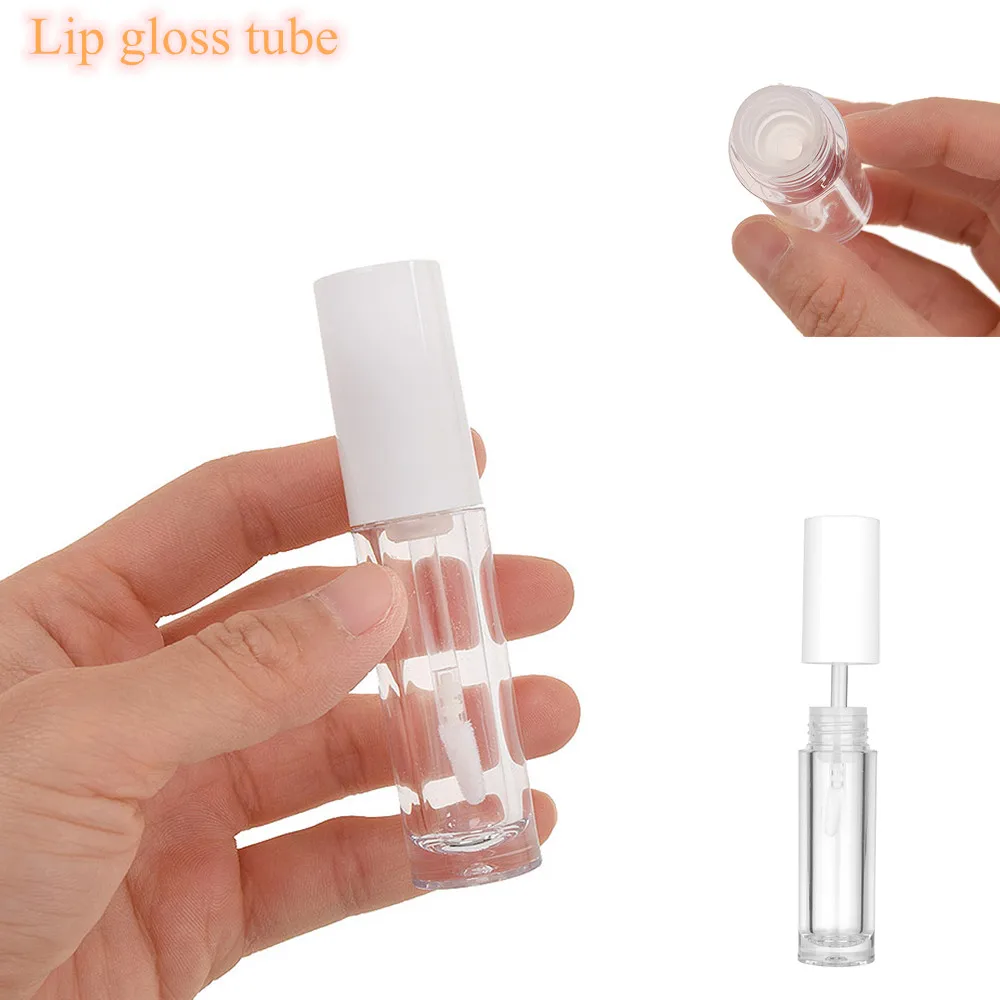6 мл как молочно белого цвета круглая труба блеск для губ Эфирное масляная помада
