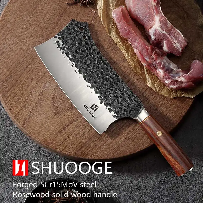 Нож для мясника из нержавеющей стали 5CR15MOV китайский нож резки кухонный
