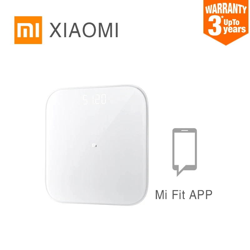 Горячие XIAOMI MIJIA Mi весы 2 электронные весы для ванной цифровой Взвешивание Смарт напольные весы двухрежимный вluetooth светодиодный экран приложение весы для тела