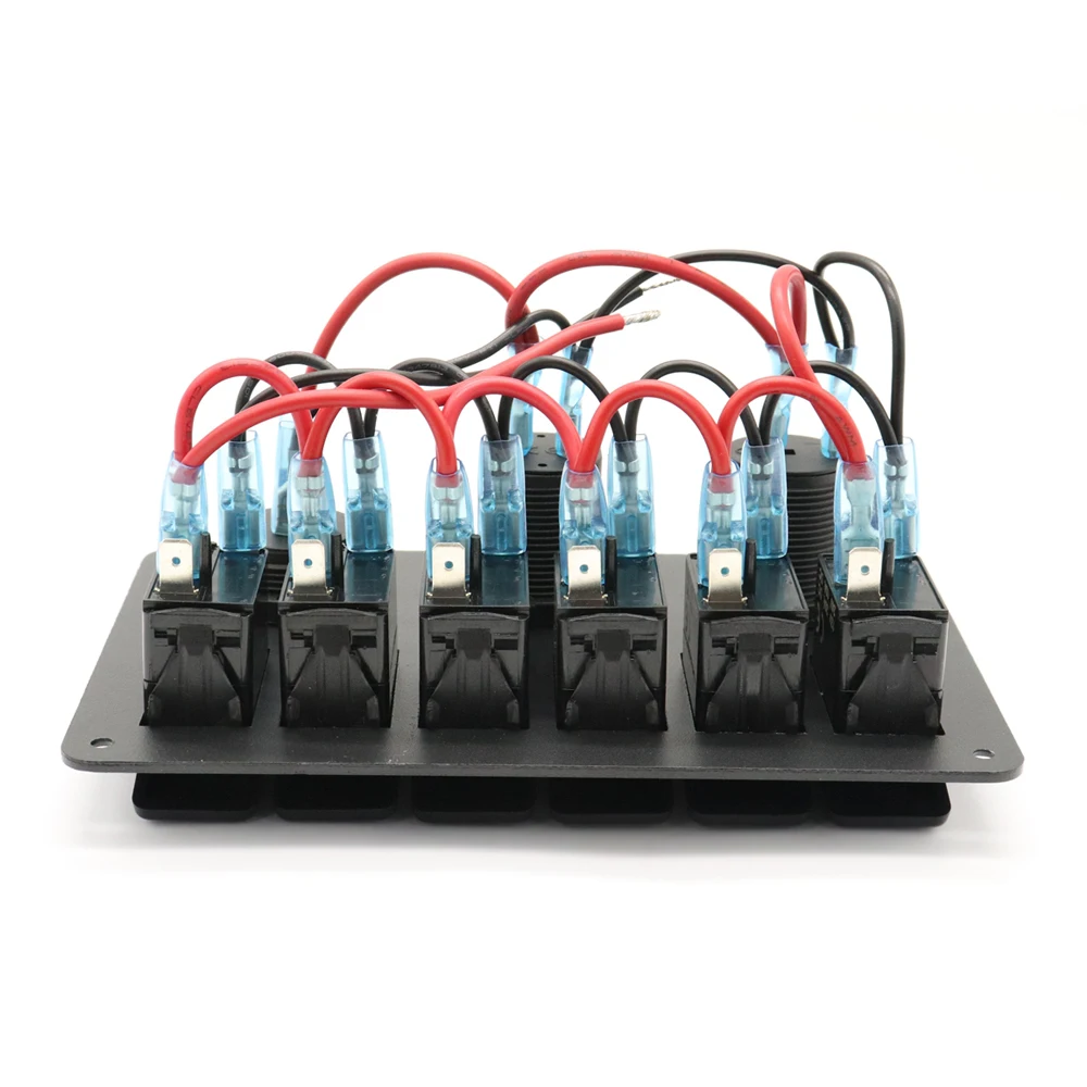 IZTOSS 12V-24V DC 6 Gang морской катер автомобиля RV красный светодиодный переключатель