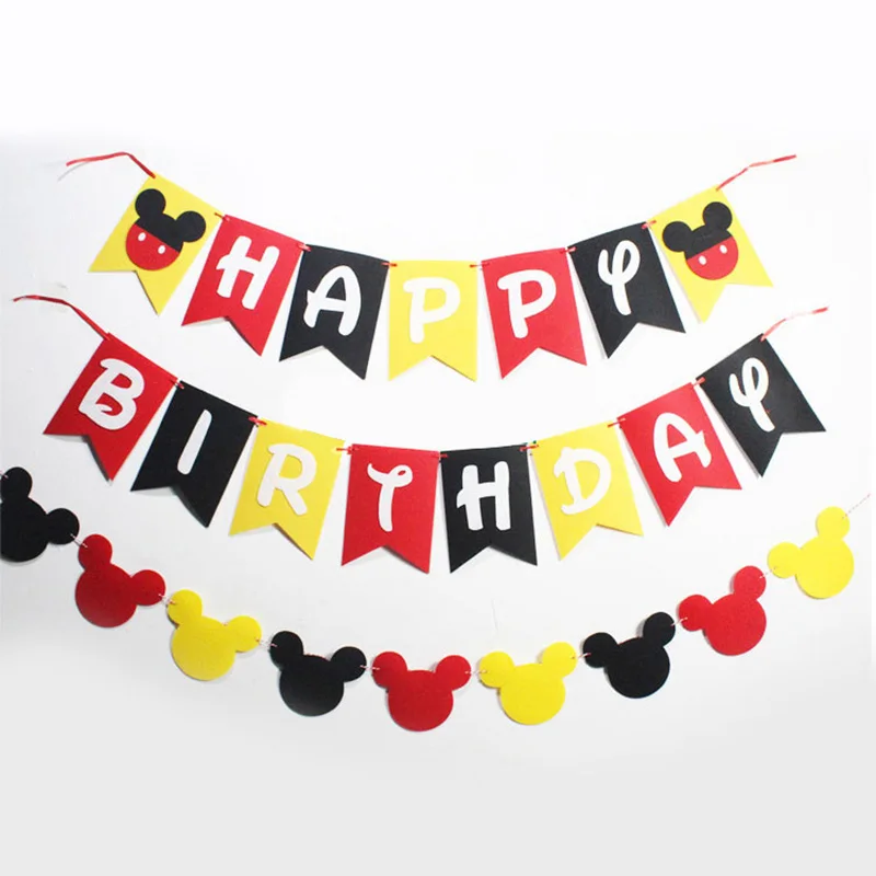 Микки Маус тема вечерние украшения baby shower вечерние украшения и вечерние поставки большая коллекция украшения на день рождения, для маленьких мальчиков