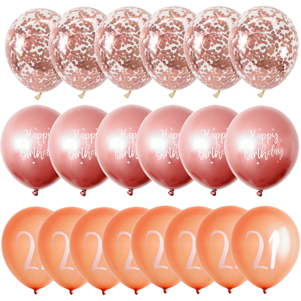 Набор разноцветных хромированных гелиевых шаров с конфетти 1 комплект | Дом и сад