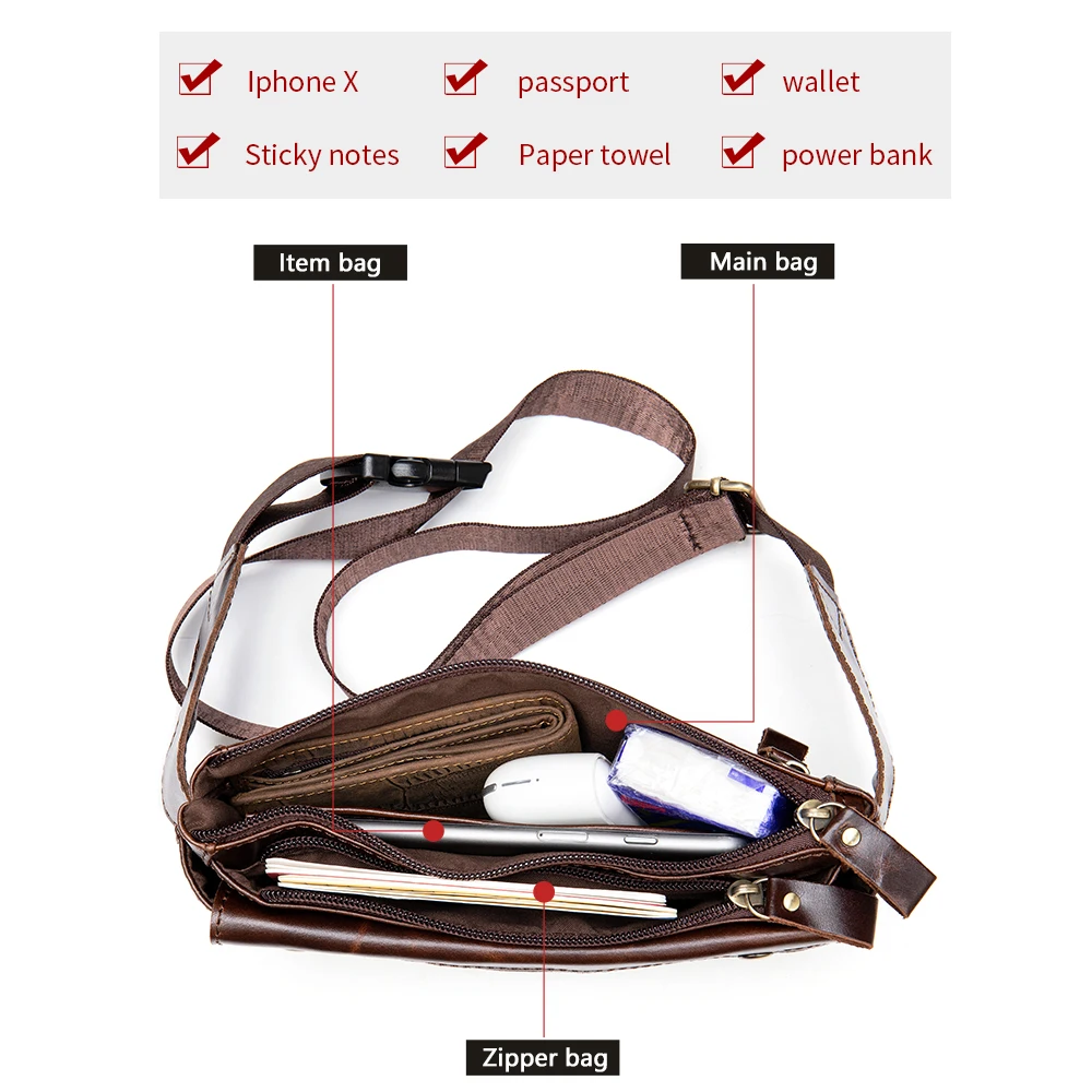 Мужская поясная сумка MVA из натуральной кожи для мужчин масляная кожаная мужская