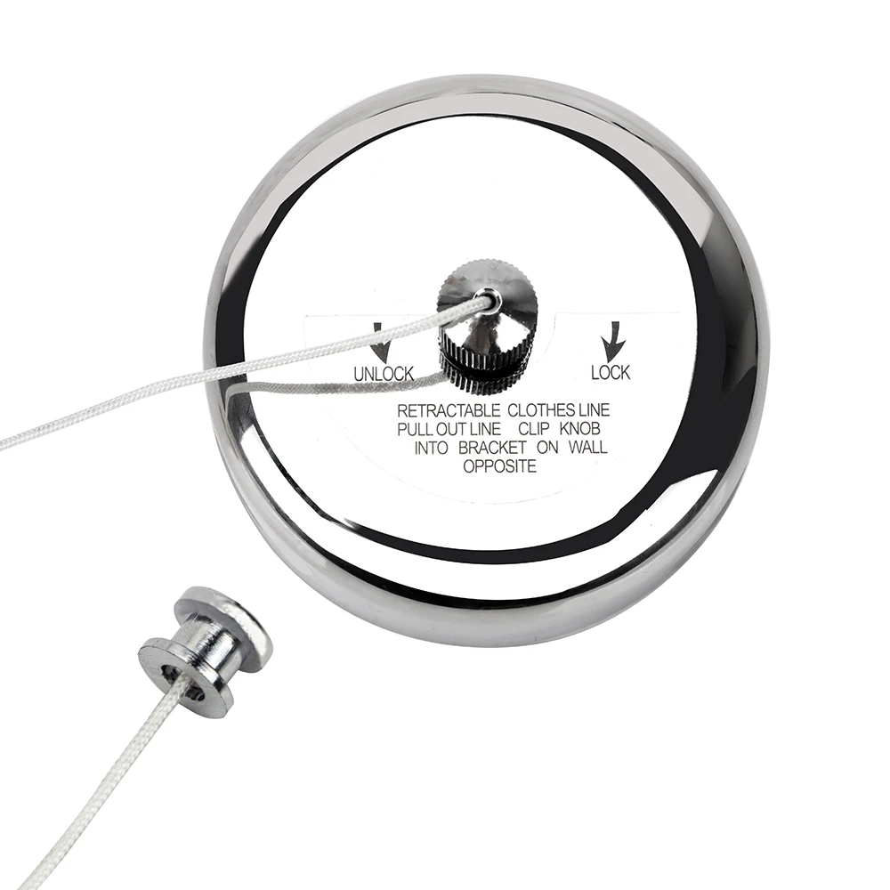 

Stainless Steel Retractable Clotheslines Laundry Hanger Clothes Dryer Organiser Convenient Home Storage Portable