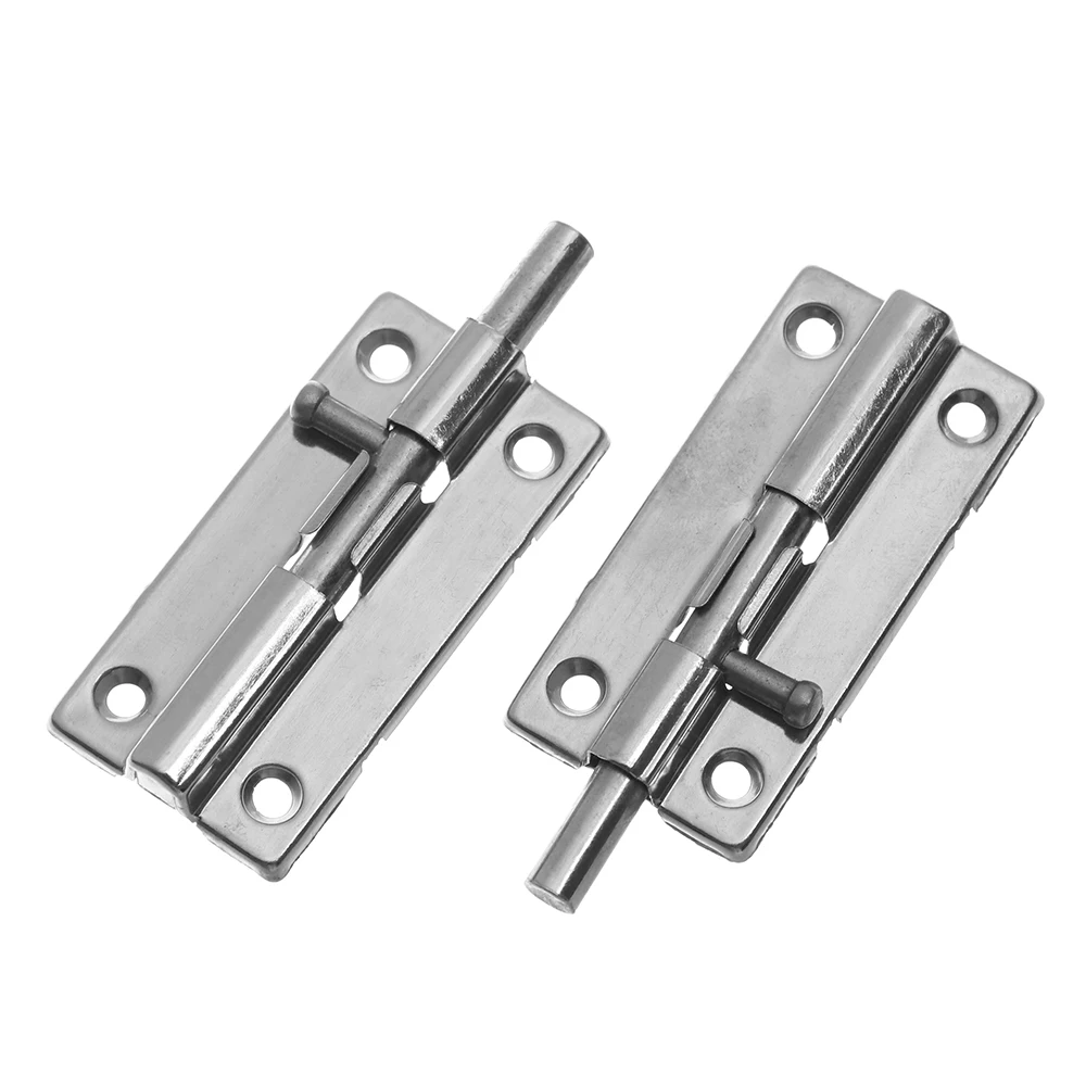 Новинка 4/5 дюйма длинная Серебристая дверная защелка из нержавеющей стали