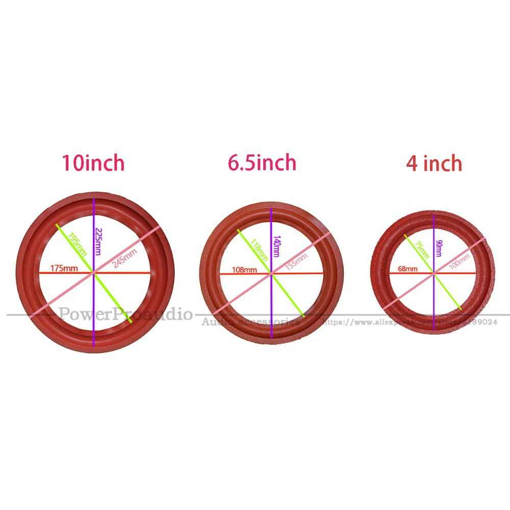 10 шт. красный динамик пенопластовый объемный сабвуфер дюймов 6 5 дюйма 4 НЧ-динамик
