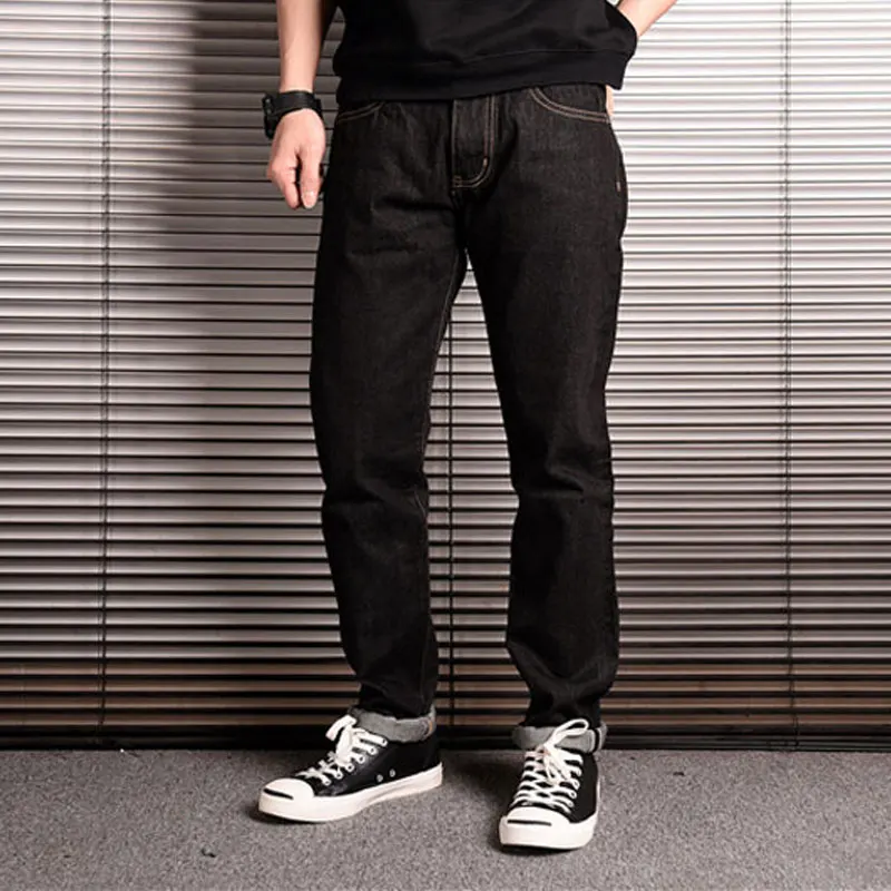 Японские модные мужские джинсы свободного покроя винтажные дизайнерские