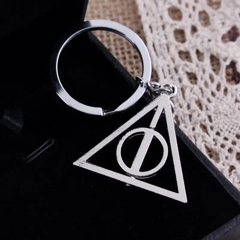 Брелок серебряного цвета в стиле панк для ключей Луна и смерти винтажный
