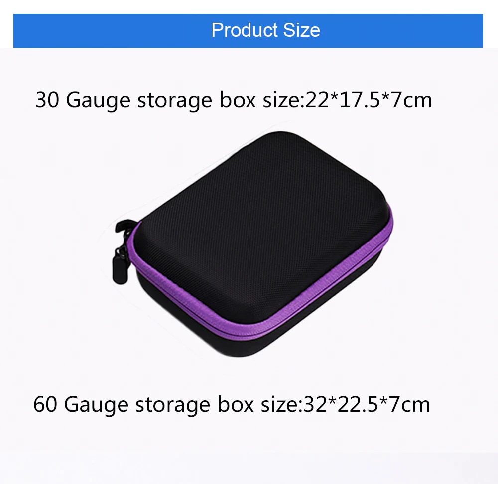 5D Diamond Painting Storage Box 30/60/120-Slot Handmade Accessories Tools Mosaic Jewelry Beads Container Jar Zippered Case