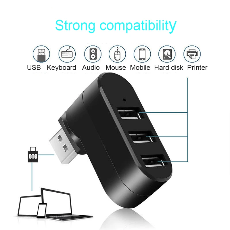 Usb хаб BKSCY 2 0 несколько 4 порта для настольного ПК MacBook Pro USB разветвитель Порт