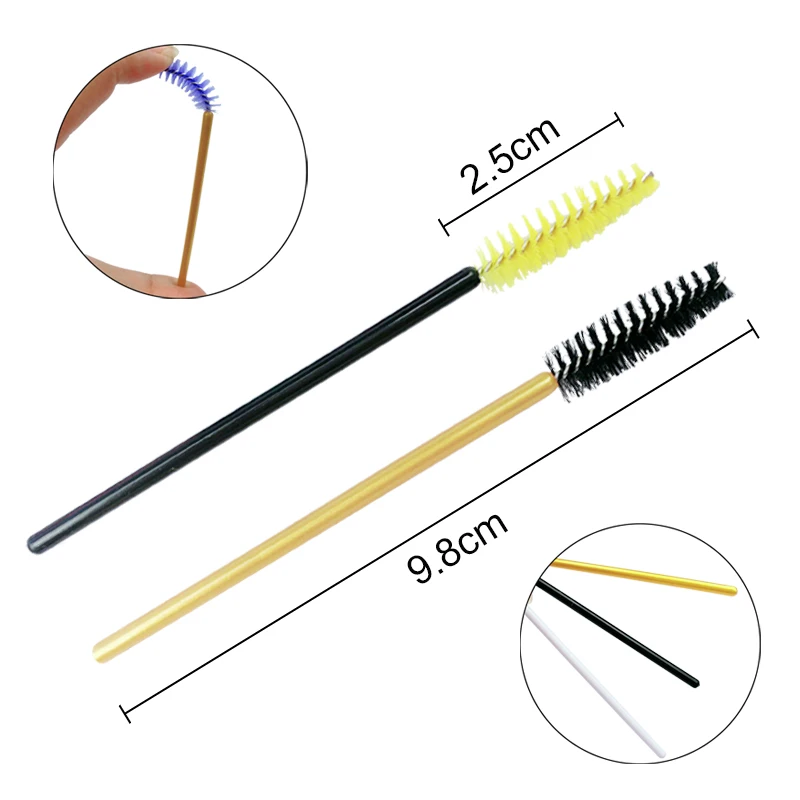50 шт Наращивание ресниц одноразовая бровь кисть аппликатор для туши ресницы