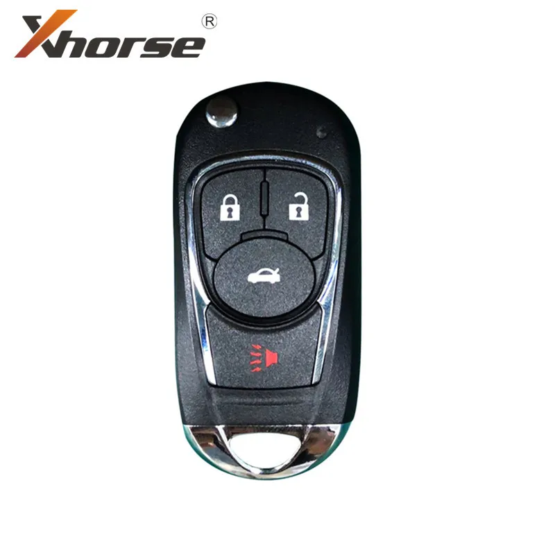 

Xhorse VVDI2 For Buick Style 4 Buttons XKBU02EN Wire Flip Universal Remote Key for VVDI2 VVDI Key Tool English Version 10Pcs/lot