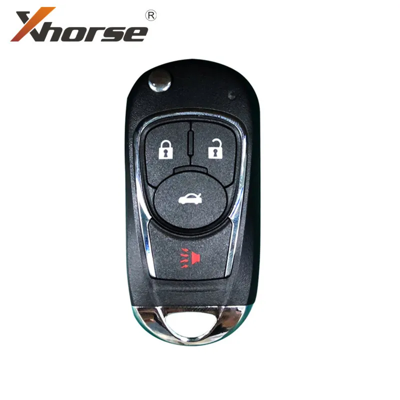Xhorse VVDI2 для Buick стиль 4 кнопки XKBU02EN провод флип универсальный дистанционный ключ