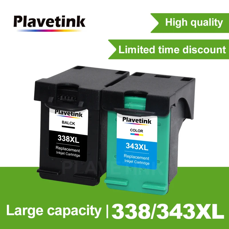 Plavetink-cartuchos de tinta para impresora HP, modelos 338XL, 343XL, 338XL, Deskjet 460c, 343, 5740, 5745, 6520, 6540, 6620, 6840, 9800 y 6200