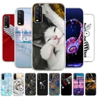 Чехол для Vivo Y20 индийские Y30 Китай Y20i силиконовый чехол для телефона с милым котиком животных на Y20s Y11s Y12s iQOO U1x легкий чехол с защитой от грязи