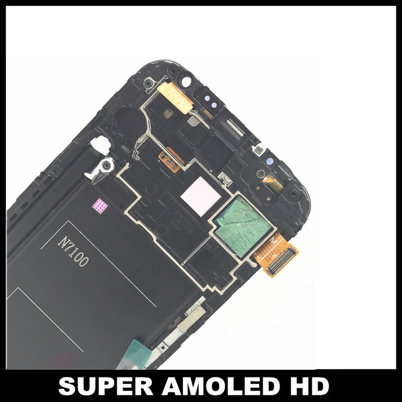 Супер AMOLED LCD Замена для Samsung Galaxy Note2 Note 2 N7100 LCDs экран дисплей с рамкой сенсорный