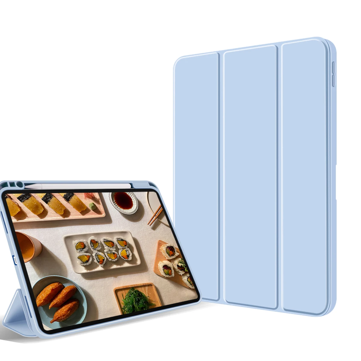 

ZOYU for iPad Mini 6th Generation Case, With Pencil Holder Ultra-thin Anti-fall Automatic Sleep Cover, For iPad Mini 6 inch case