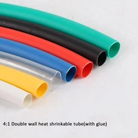 20 52mm 1meter 41 heat shrinkable double wall tube tubing heat shrink tubing with glue cable protection sleeve