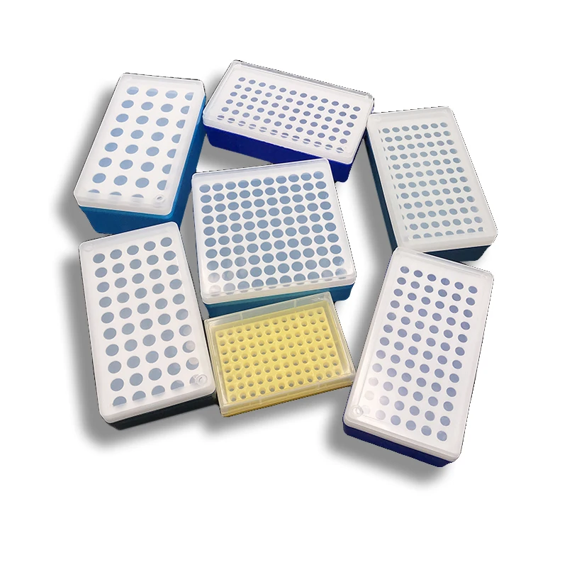 

High quality 0.2ml-5ml plastic centrifuge tube box laboratory PCR tube box frozen box sample tube box