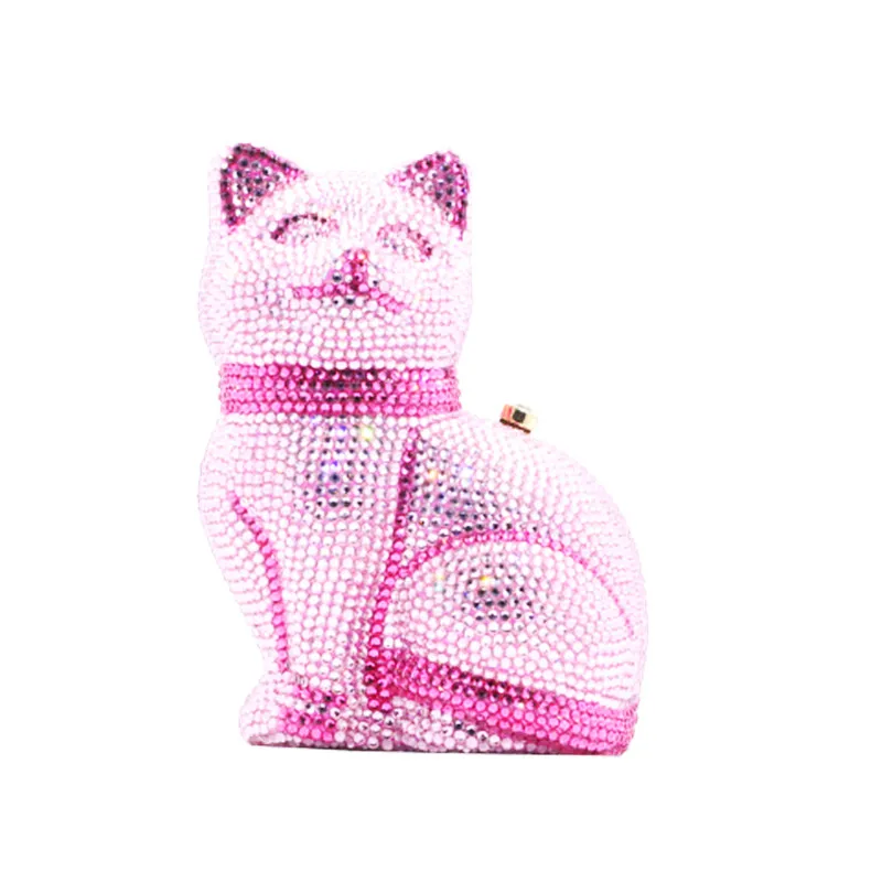 Клатч-минодьер BoutiqueGG в форме милого кота для женщин золотистый клатч с