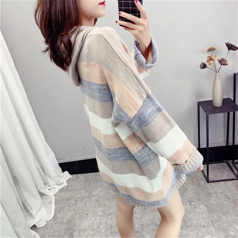 Женский свитер трикотажная куртка осень 2021 новая свободная Корейская версия