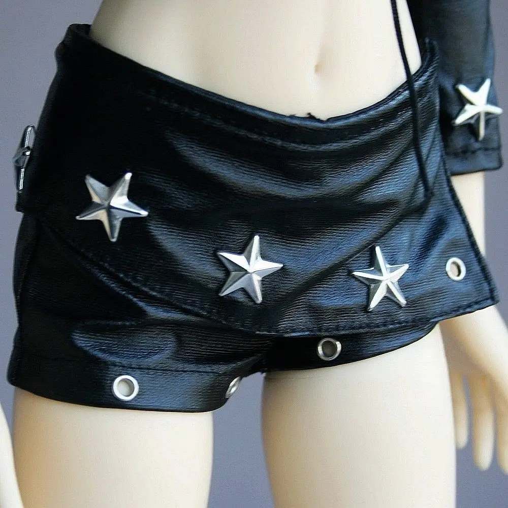 [Wamami] 367# черный 1/4 MSD 1/3 SD DZ Синтетическая кожа Топ/жилет/Одежда BJD Dollfie - Цвет: PU Shorts