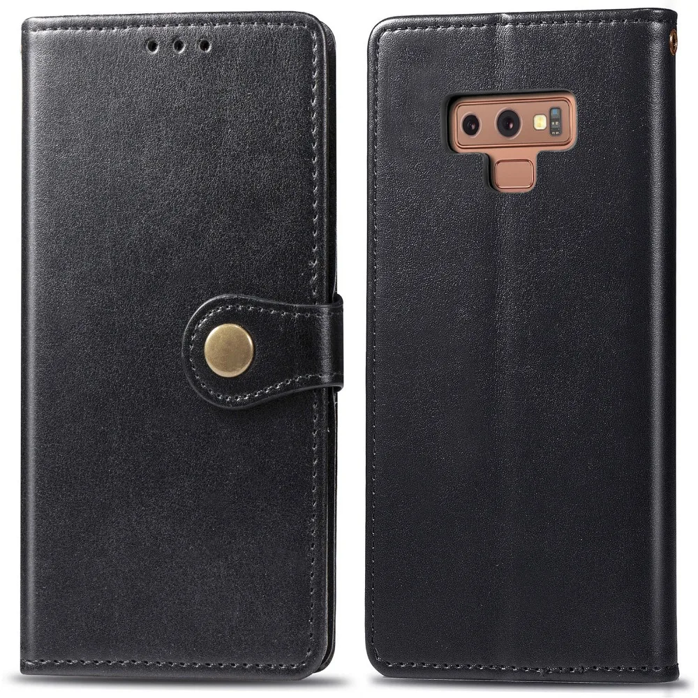 Business Flip Leather Wallet Cover Case For Samsung Galaxy A10 A20 A40 A50 A70 M10 S8 S9 S10e S10 Plus Note 8 9 10 Pro J2 Prime
