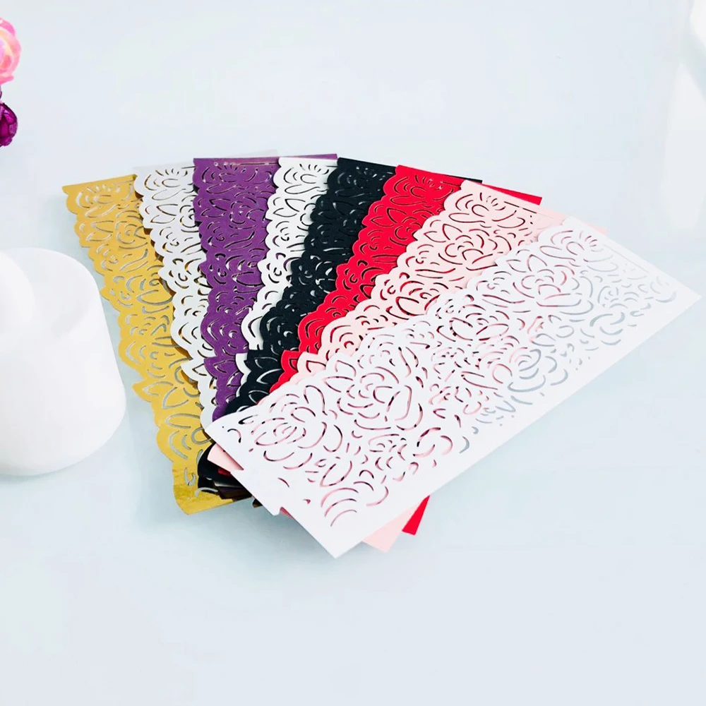 50 шт. держатели для свечей бумажные полые тени украшения свадебного стола