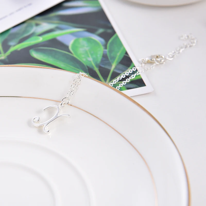 Уникальные персонализированные буквы браслет маленькая начальная Английский