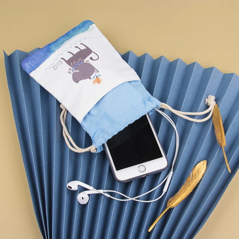 Сумка-тоут на шнурке бренд 2020 новый мобильный телефон кошелек для женщин милый