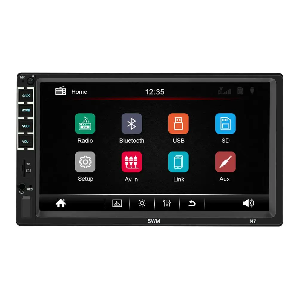 7-дюймовый N7 2DIN HD Автомобильный Bluetooth MP5 плеер USB флэш-диск радио видео дисплей