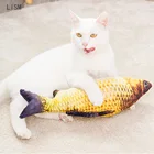 Домашнее животное, мягкая плюшевая 3D игрушка в форме рыбы, игрушки С Кошачьей Мятой, Интерактивная мягкая подушка, кукла, имитация рыбы, игрушка для домашнего животного, кошка, подарки