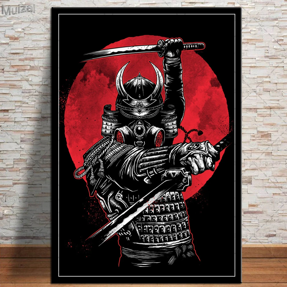 Плакаты и принты самурайский меч Бусидо гейш Япония настенный художественный