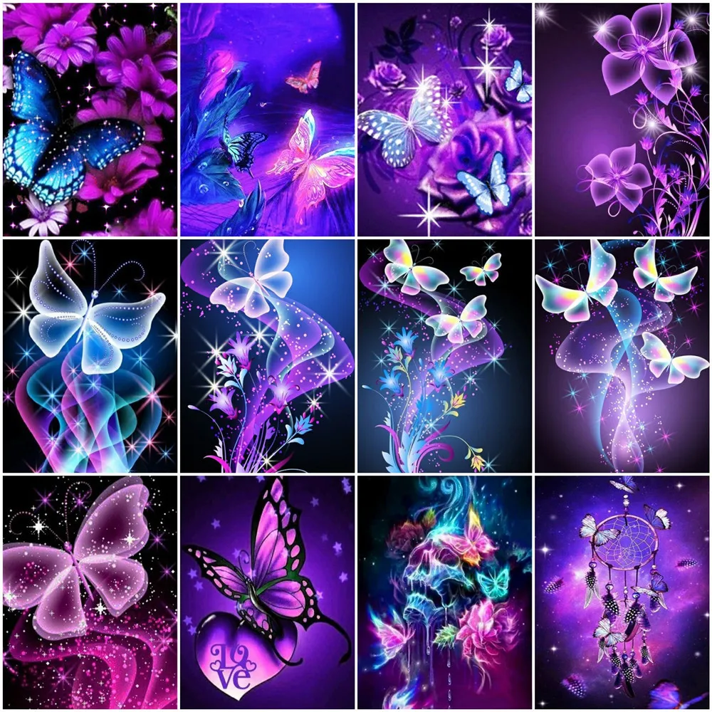 

Набор для рисования по номерам на холсте «бабочка»