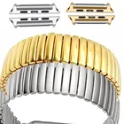Адаптер и ремешок для Apple Watch band 4440 мм 4238 мм, стрейчевый расширительный браслет из нержавеющей стали для Apple watch 5 4 3 2