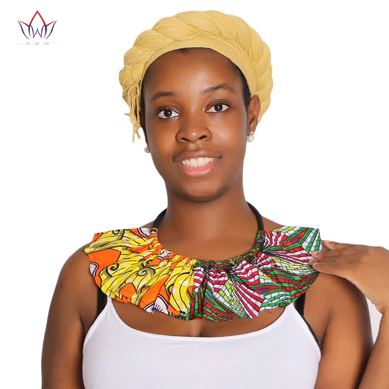 Африканские ожерелья-Чокеры BRW из Анкары ткань с Африканским принтом