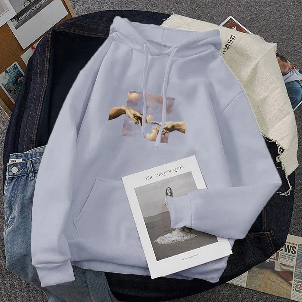 

2021 Kawaii Womens Loose Streetwear Sweatshirts Hoodies Women Hooded Simple All-match Leisure Oversize Pullovers Korean Style