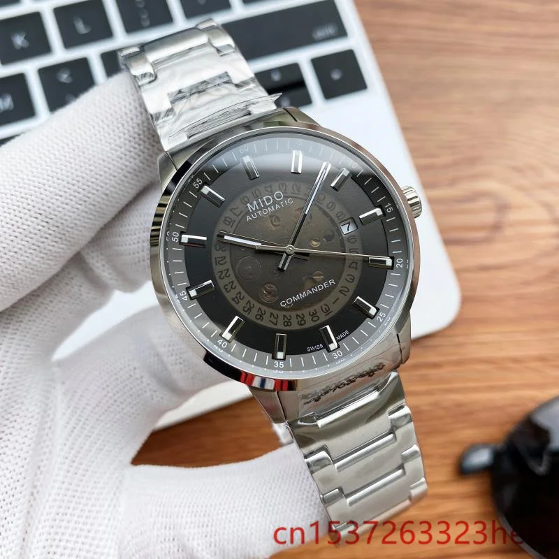 

MIDO watch men's skeleton automatic mechanical AAA watch gold skeleton retro men's women watch quartz watch