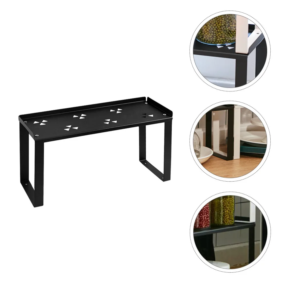 

1pc Desktop Storage Shelf Kitchen Seasoning Storage Rack Kitchen Iron Rack