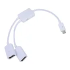 Для микро-флеш-накопителя USB 2 концентратор OTG кабель адаптера двойной Порты и разъёмы, нашникиов для планшетных ПК телефон кард-ридер Мышь клавиатура, комлпектующие компьютера