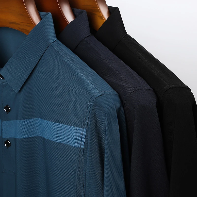 

JOHMUVVE Men's Polo Shirt 2021 Hot Sale New Stripe Summer Fashion Classic Casual Top Short Sleeve Famous Brand High Quality.