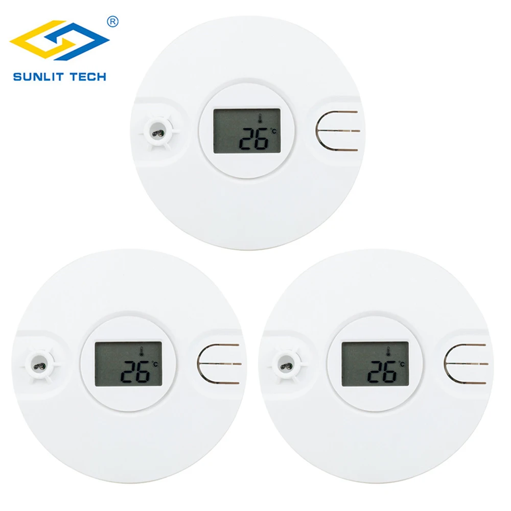 3pcs Wireless Thermal Smoke Sensor for Focus ST-VGT ST-IIIB HA-VGW 433MHz/868MHz Alarm Smart Home Fire Heat Protection | Безопасность и